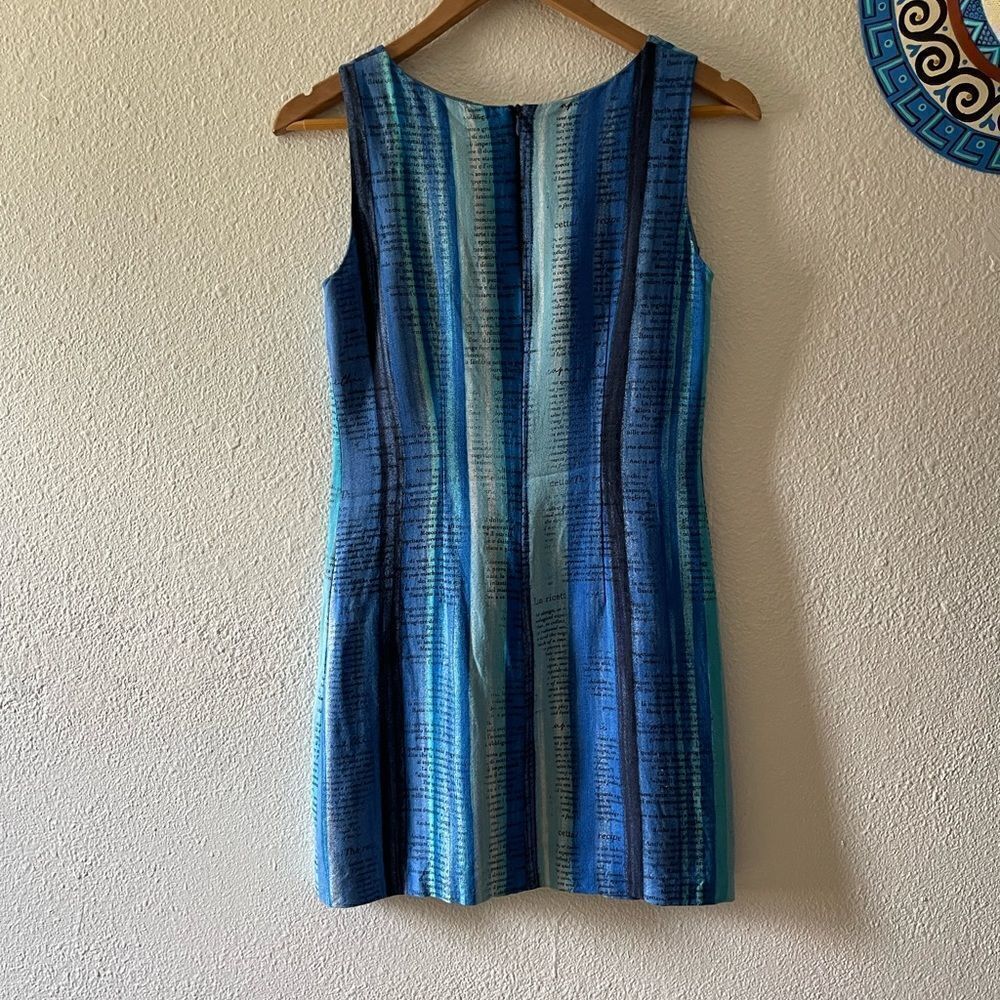 Vintage MOSCHINO text print dress size 6 - Picture 14 of 16